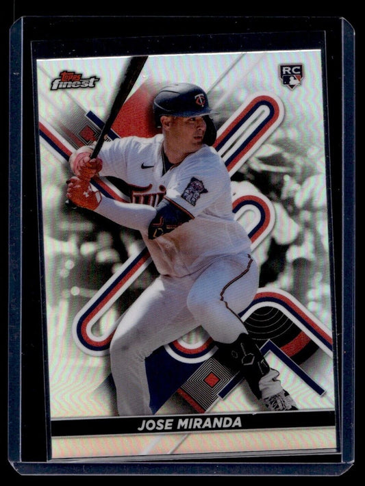 2022 TOPPS Finest Jose Miranda Rookie #15 Minnesota Twins