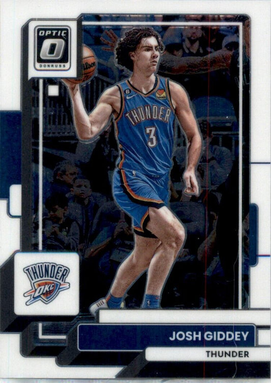 2022-23 Donruss Optic Josh Giddey #43 Oklahoma City Thunder - walk-of-famesports
