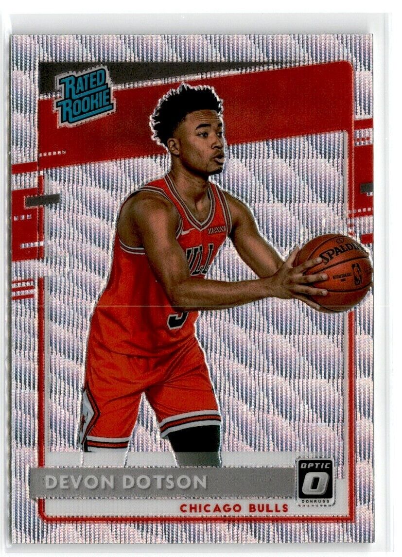 2020-21 Donruss Optic Fanatics Rated Rookies Devon Dotson #173 Chicago Bulls