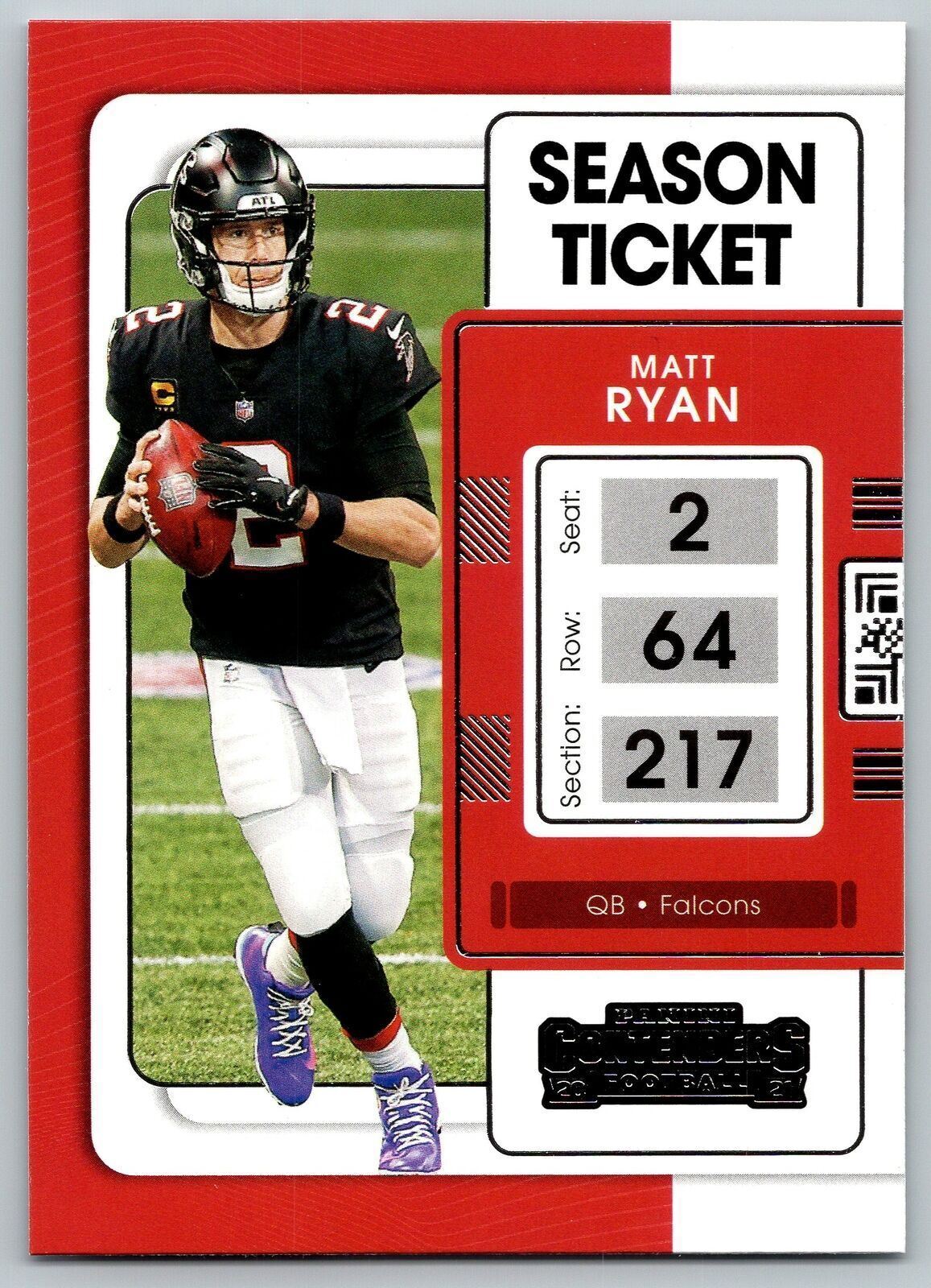 Matt Ryan 2021 PANINI Contenders #4 ATLANTA FALCONS - walk-of-famesports
