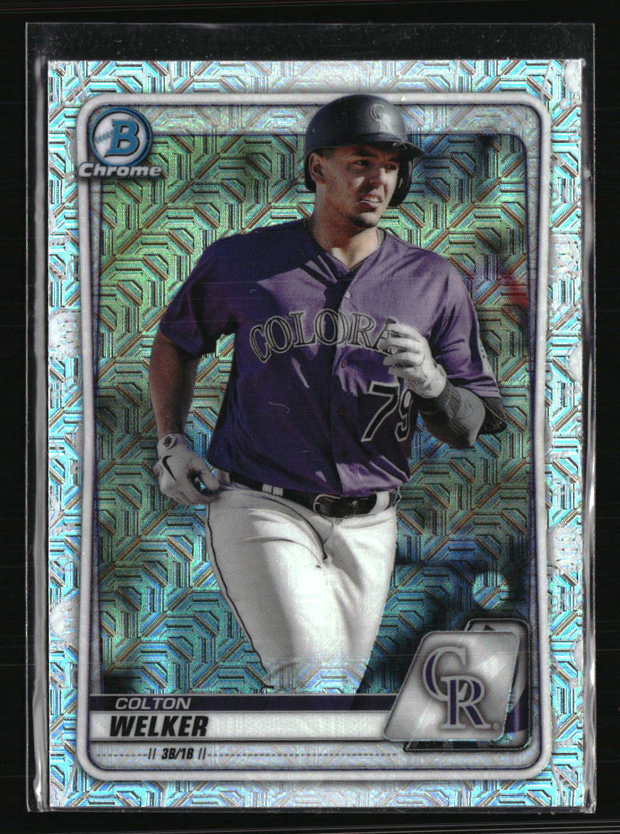 Colton Welker 2020 Bowman Chrome Mojo Refractor #BCP-87 Rookies