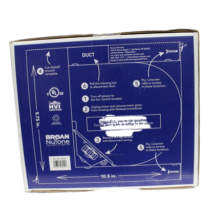 Broan Ultra-Quiet Humidity-Sensing Bath Fan with LED Light CST80SLW