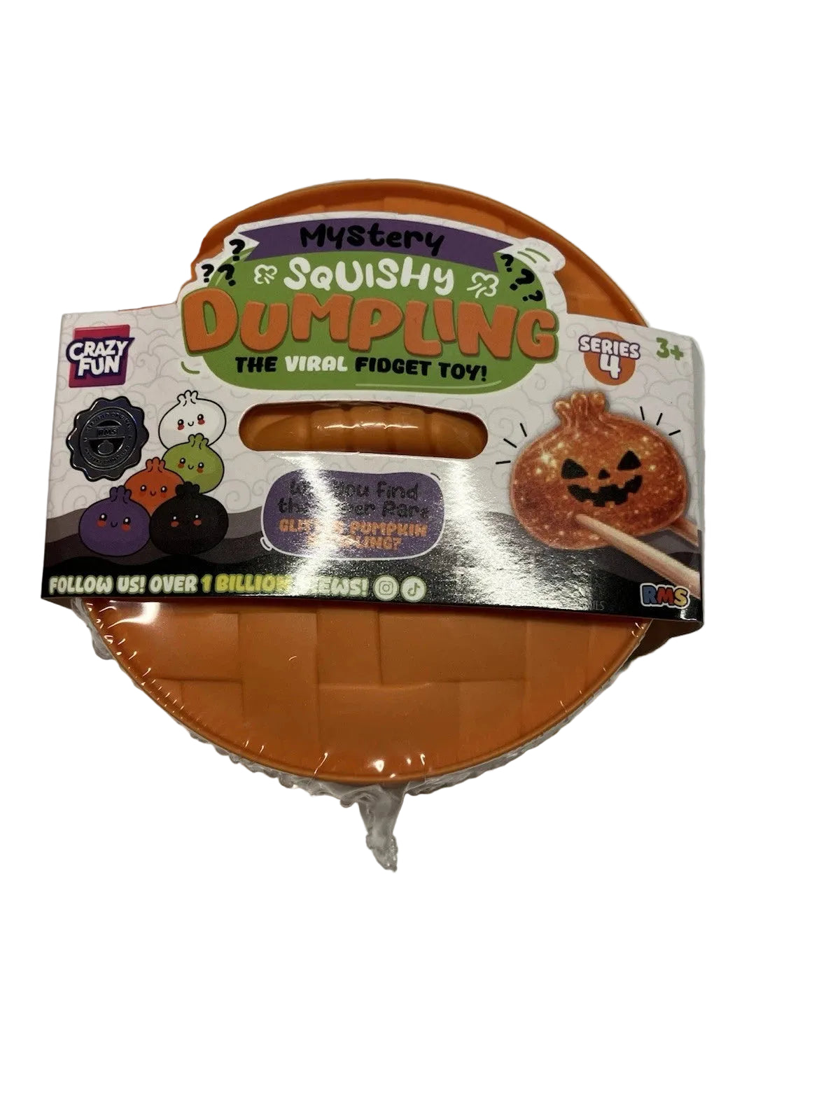 Crazy Fun Mystery Squishy Dumpling Series 4 Halloween Edition Fidget Toy - Sealed
