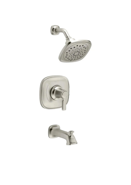 KOHLER Terzet Rite-Temp Bath and Shower Trim Set, Brushed Nickel - photo 1