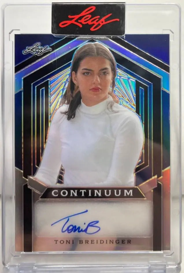 Toni Breidinger 2023 Leaf Continuum Autograph Auto #'d 64/67 - NASCAR Truck Race