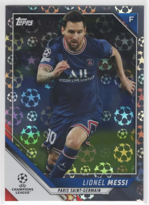 2021-22 Topps UEFA Champions League Starball Foil Lionel Messi #10