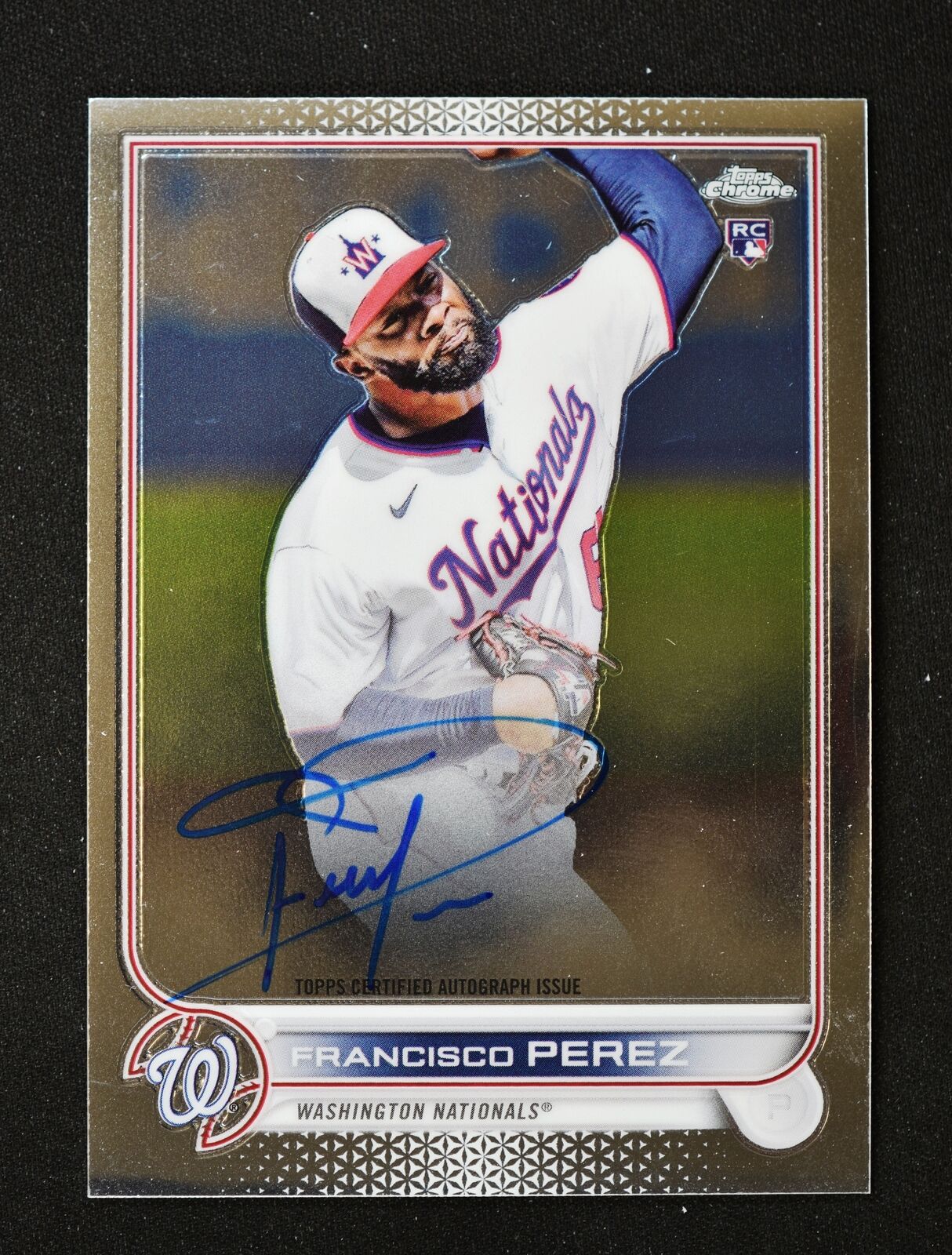 Topps Chrome Francisco Perez Auto RC #RA-FP Washington Nationals