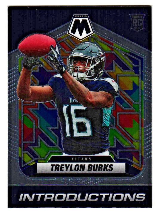 2022 Panini Mosaic Introductions Rookie Treylon Burks RC #I-9 Tennessee Titans - walk-of-famesports