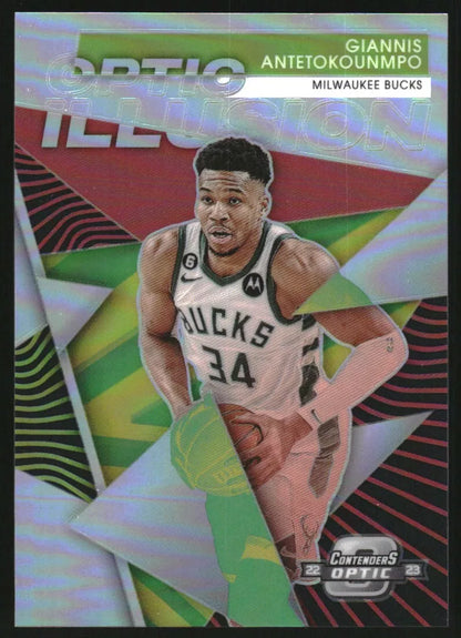 2019 Panini Contenders Optic Illusion Giannis Antetokounmpo #14