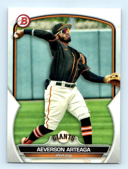 2023 Bowman Prospects Aeverson Arteaga BP-60 San Francisco Giants