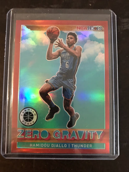 2019-22 Hoops Premium Stock Hamidou Diallo Zero Gravity Red #1 Oklahoma City Thunder