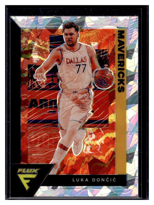 2020-21 Flux Luka Doncic Dallas Mavericks #37 SP Silver Cracked Ice Prizm