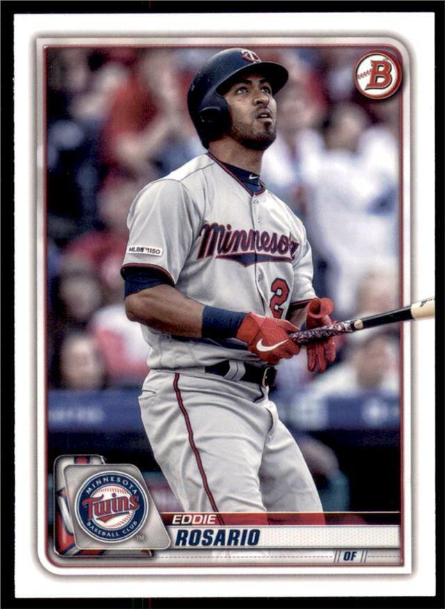 2020 Bowman Base #49 Eddie Rosario - Minnesota Twins