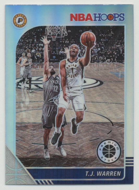2019-20 Hoops Premium Stock T.J. Warren Silver Prizm #152 Indiana Pacers