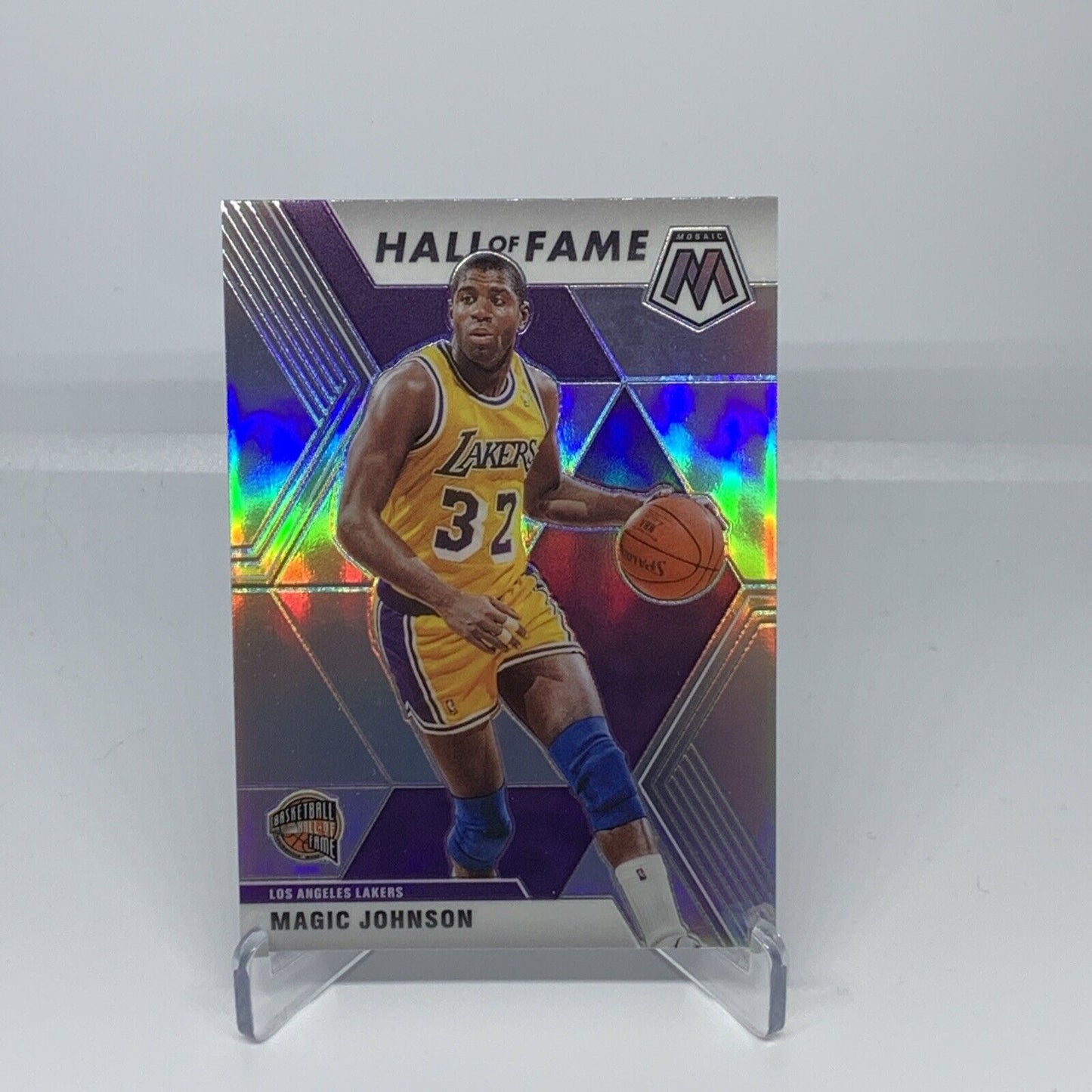 2019-20 Panini Mosaic Silver Magic Johnson #291 Los Angeles Lakers