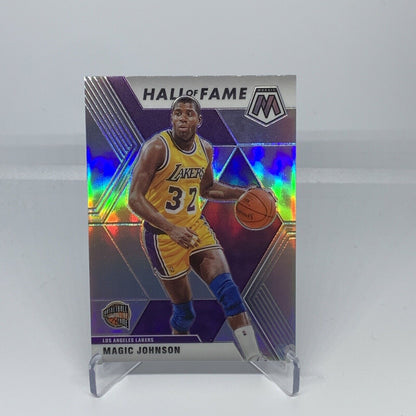 2019-20 Panini Mosaic Silver Magic Johnson #291 Los Angeles Lakers