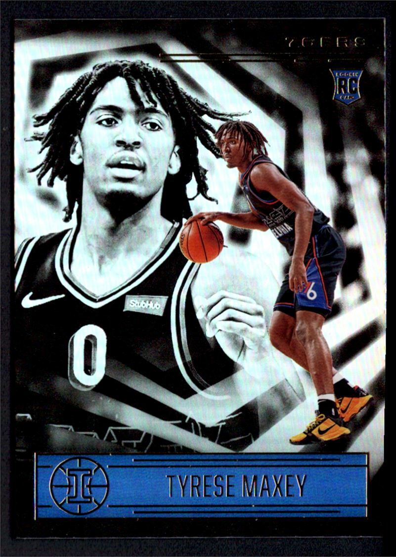 2020-21 Panini Illusions Tyrese Maxey Rookie RC #162 Philadelphia 76ers
