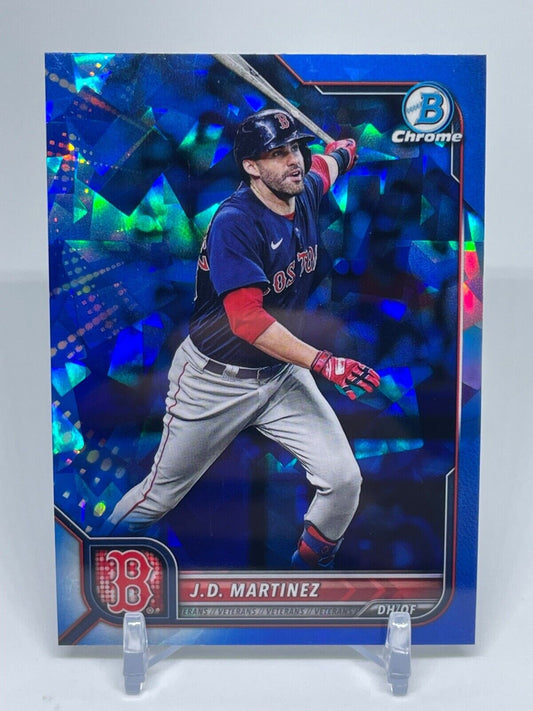 2022 Bowman Chrome Sapphire J.D. Martinez #98 Boston Red Sox