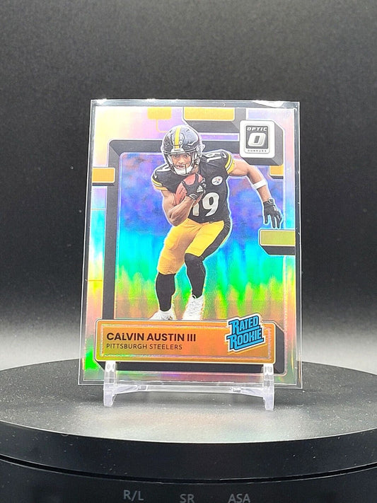 2020 Panini Optic Calvin Austin III Rated Rookie Silver Holo Prizm #236 Steelers