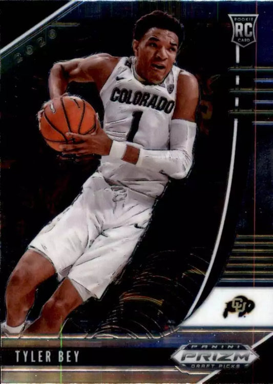 2020 Panini Prizm Draft Picks Tyler Bey RC #75 Colorado Buffaloes