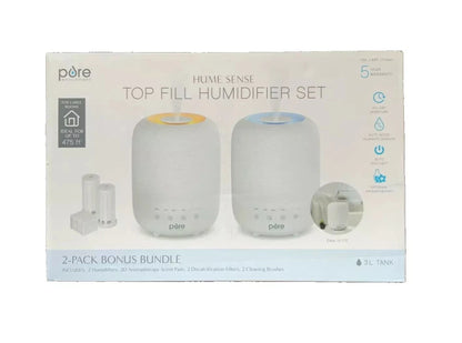 Pure Environment Humidifier Pure Enrichment Hume Sense Top Fill Humidifier - Set of 2 (Open Box ...