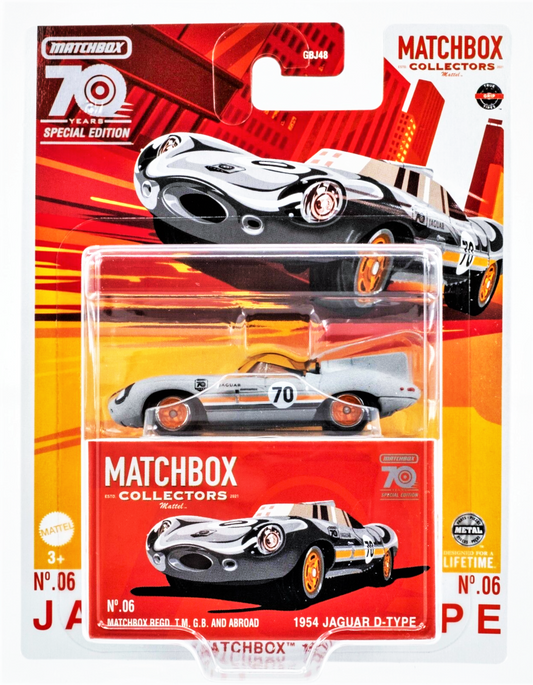 Matchbox Collectors 1954 Jaguar D-Type 70th Anniversary Special Edition