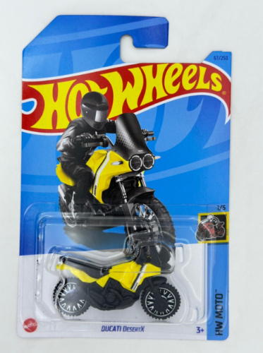 2023 Hot Wheels Ducati Desert X (Yellow) HW Moto 1/5, 67/250 New for 2023
