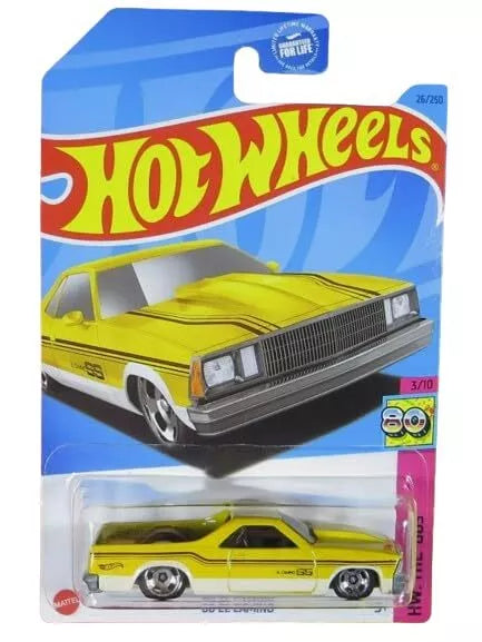 Hot Wheels '80 El Camino Yellow HW: The '80s 3/10 26/250