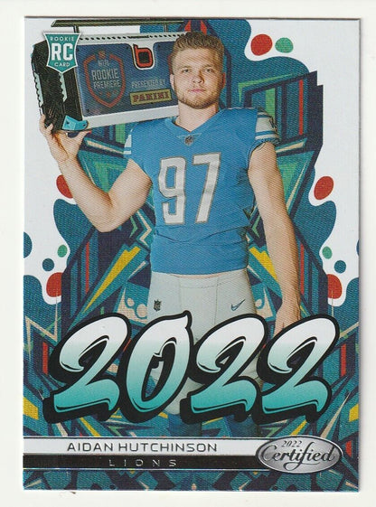 2022 Panini Certified 2022 Aidan Hutchinson RC Detroit Lions #2022-19