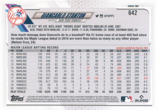 Giancarlo Stanton [70th Anniversary Celebration] #642
