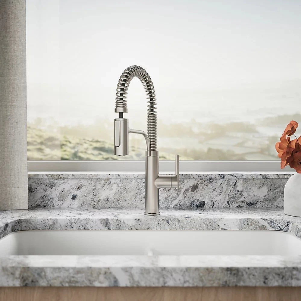 Kohler Provo Semi-Professional Pull-Down Kitchen Sink Faucet - Stainless Steel