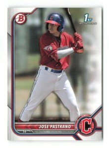 2022 Bowman Prospects 1st Bowman Jose Pastrano FBC BP-21 Cleveland Guardians