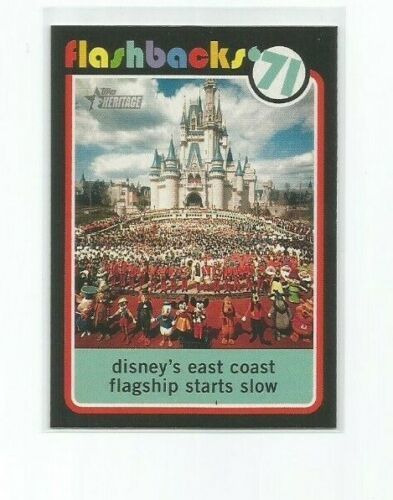 Walt Disney World Opens 2020 Topps Heritage Baseball Flashbacks Baseball Card #NF1