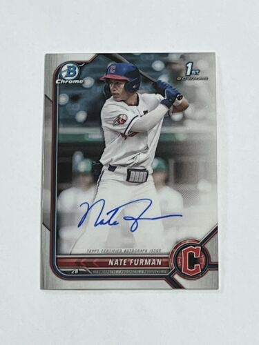 2022 Bowman Chrome Prospects Auto Nate Furman #CDA-NF Guardians