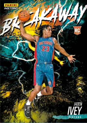 Jaden Ivey RC 2022-23 Panini NBA Breakaway #17 Detroit Pistons 1/2304