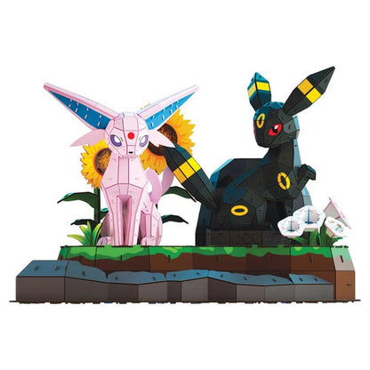 4D Build Pokémon Espeon & Umbreon 3D Puzzle Model Kit, 452 Pieces - photo 1
