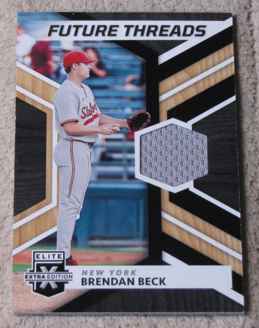 2022 Panini Elite Extra Edition, FT-BB BRENDAN BECK, Future Threads, NY Yankees