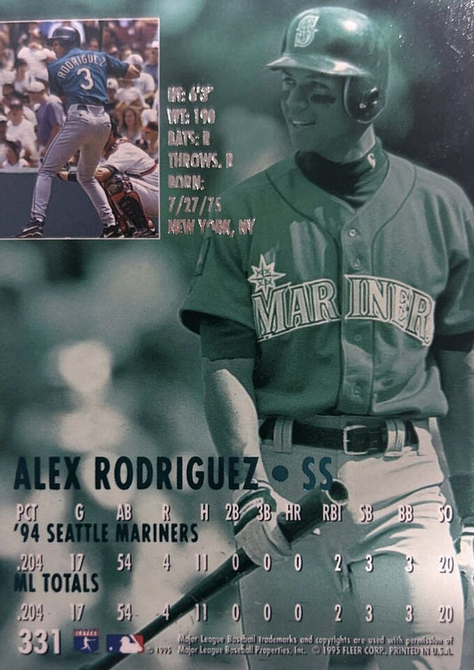 1995 Fleer Ultra Alex Rodriguez #331 Mariners