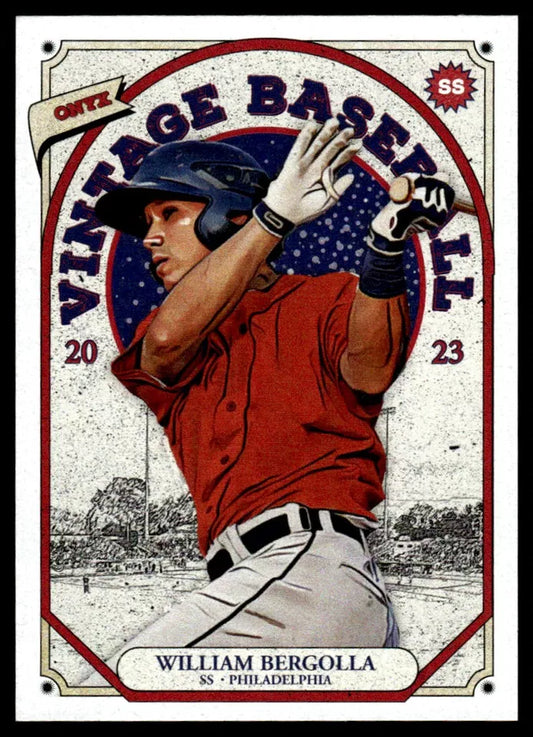 2023 Onyx Vintage #OVWB William Bergolla - Philadelphia Phillies
