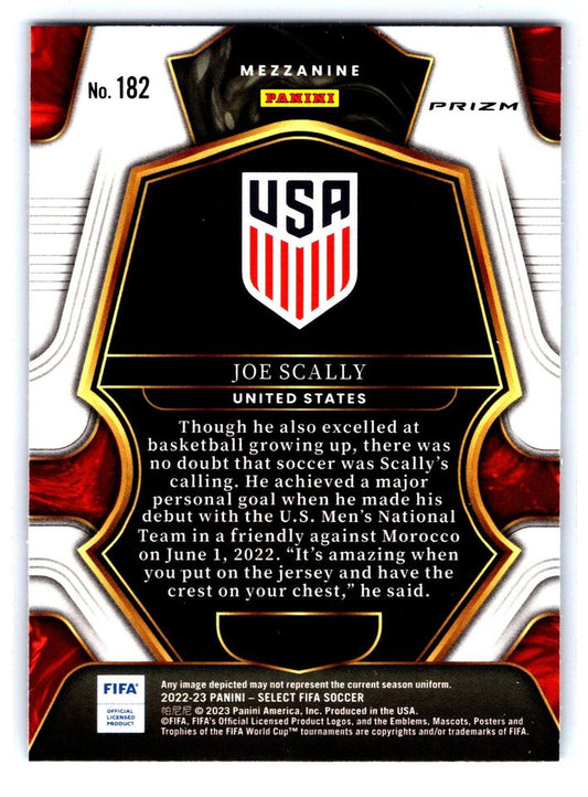 2022-23 Select FIFA Joe Scally Purple Mojo #182 United States - walk-of-famesports