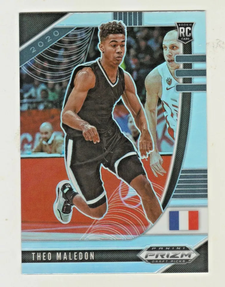 2020 Panini Draft Picks Silver Prizm Rookie Theo Maledon #17 OKC Thunder