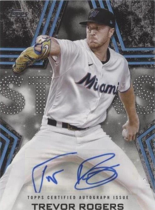 2023 Topps Autographed Trevor Rogers #BSA-TR Miami Marlins