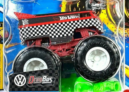 2023 Hot Wheels Monster Trucks DragBus Freestyle Wreckers 1:64 Diecast Vehicle