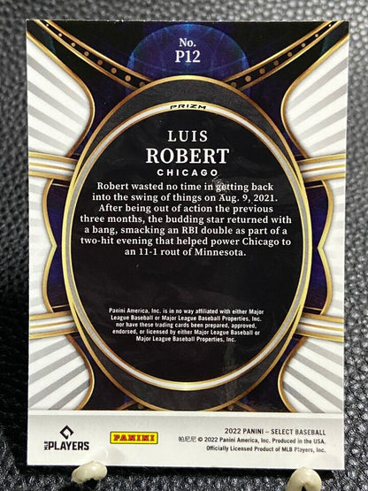 2022 Panini Select #P12 Luis Robert SP Silver Prizm Phenomenon Chicago White Sox
