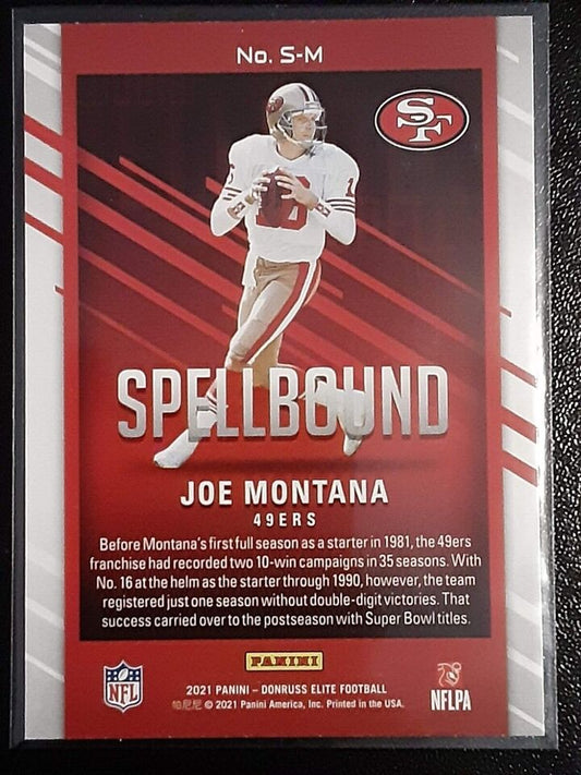 2021 Panini Donruss Elite Joe Montana #S-M San Francisco 49ers