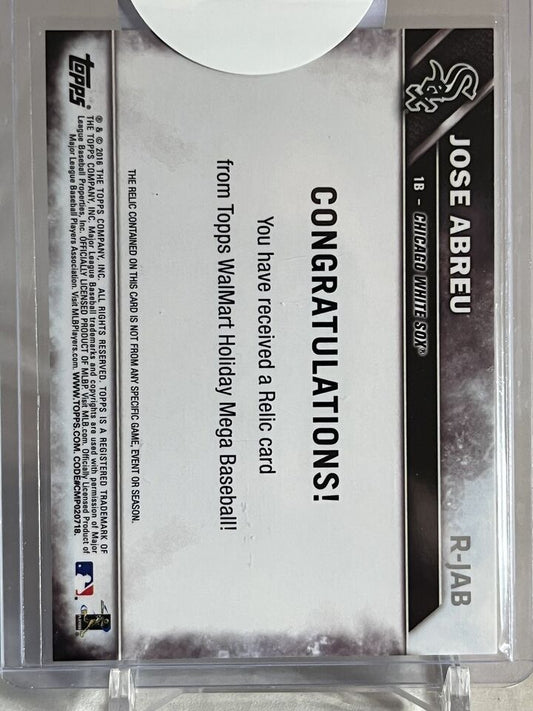 2016 Topps Holiday Game Used Relic Jose Abreu #R-JAB Chicago White Sox