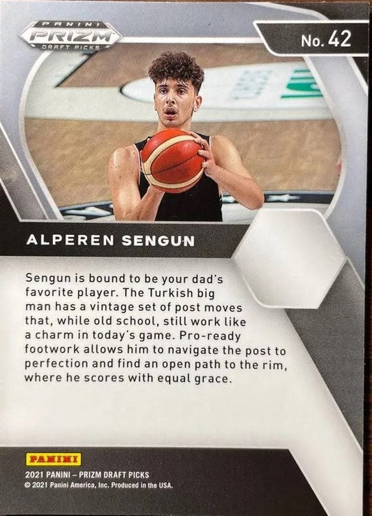 2021 Panini Prizm Alperen Sengun Rookie Silver Prizms #42 Besiktas