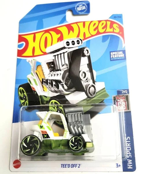 Hot Wheels Tee'd Off 2 WHITE HW Sports 2/5 43/250