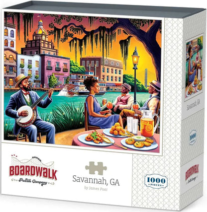 Boardwalk Puzzles Savannah, GA Jigsaw Puzzle, 1,000 Pieces