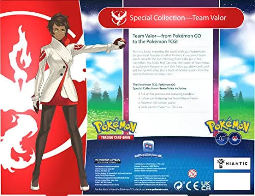 Pokemon Go Special Collection Team Valor TCG Factory Sealed